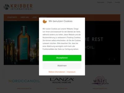 Website von Kribber International GmbH