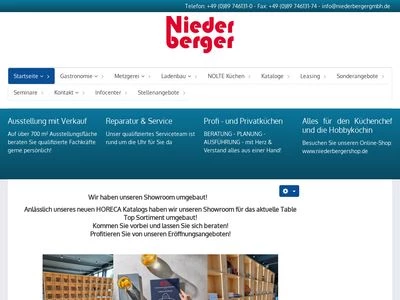 Website von Werner Niederberger GmbH