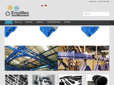 Website von EngMec Engineers & Mechanic GmbH