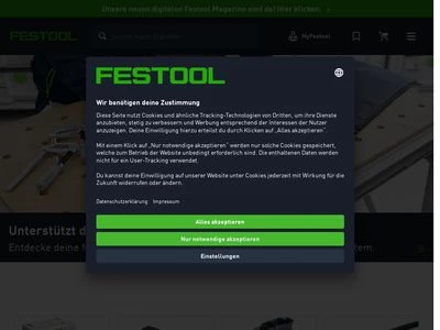 Website von FESTOOL GmbH