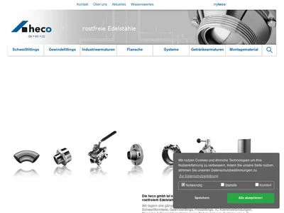 Website von heco gmbh