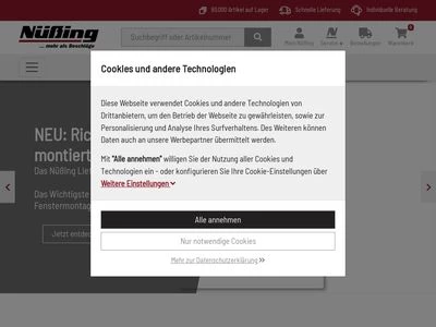 Website von Nüßing GmbH