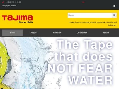 Website von TAJIMA-Tools