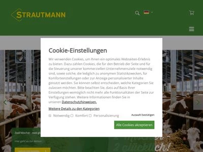 Website von B. Strautmann & Söhne GmbH u. Co. KG