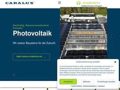 Website von CARALUX LED- u. Neonlichttechnik GmbH