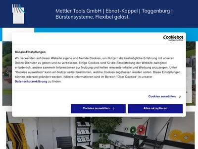 Website von Mettler Tools GmbH