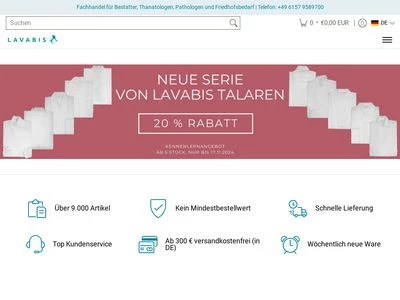 Website von LAVABIS GmbH