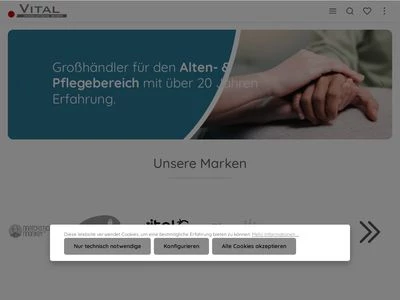 Website von Vital Innovations GmbH