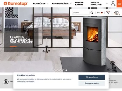 Website von ROMOTOP spol. s r.o.