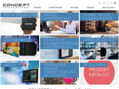 Website von CONCEPT International GmbH