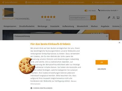 Website von DF Druckluft-Fachhandel GmbH