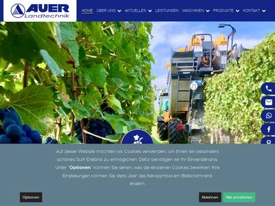 Website von Auer Landtechnik GmbH