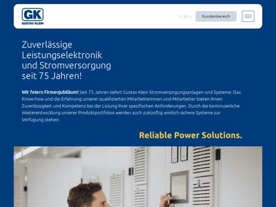 Website von Gustav Klein GmbH & Co. KG