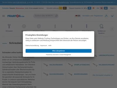 Website von Frantos GmbH & Co. KG