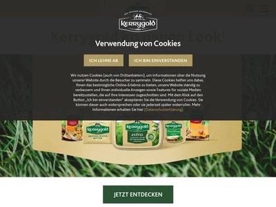 Website von Ornua Deutschland GmbH