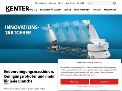 Website von Kenter GmbH