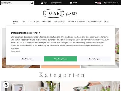 Website von F. Edzard GmbH & Co. KG