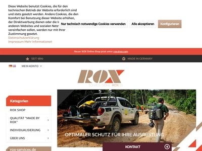 Website von ROX Hamann GmbH