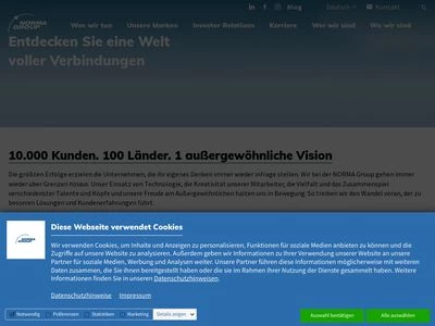 Website von NORMA Group SE