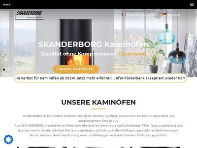 Website von Skanderborg Produktions- und Vertriebs GmbH