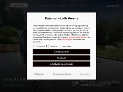 Website von Siebau Raumsysteme GmbH & CO. KG