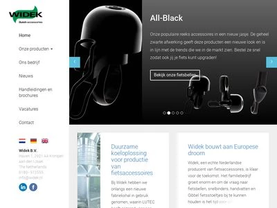 Website von Widek B.V.