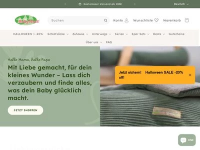 Website von Odenwälder BabyNest  L. + H. Bangert GmbH & Co. KG