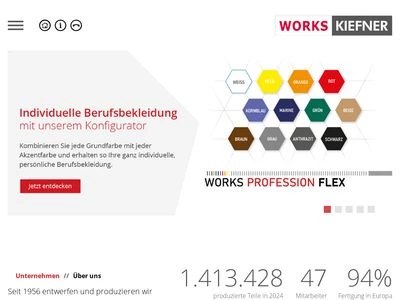 Website von Works Kiefner GmbH & CO KG