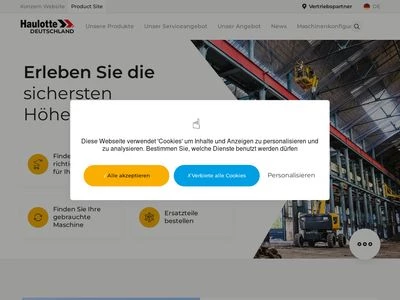 Website von Haulotte Group