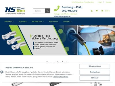 Website von HStronic GmbH