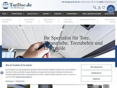 Website von TorDoc GmbH