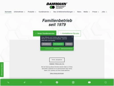 Website von Herbert Dammann GmbH