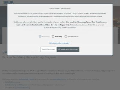 Website von BAUR GmbH