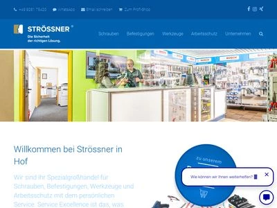 Website von Strössner GmbH