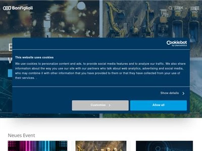 Website von Bonfiglioli Deutschland GmbH
