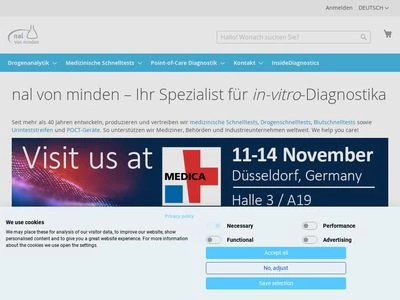 Website von nal von minden GmbH