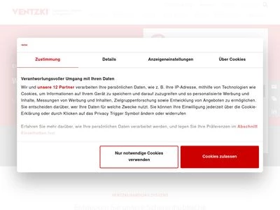 Website von VENTZKI GmbH