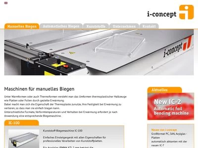 Website von i-concept GmbH & Co. KG