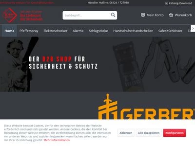 Website von kh security GmbH & Co.KG