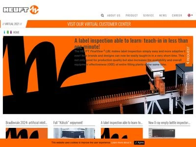 Website von HEUFT Systemtechnik GmbH