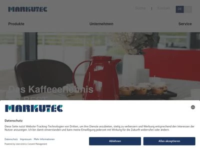 Website von MARKUTEC Kunststoffverarbeitung-Formenbau GmbH