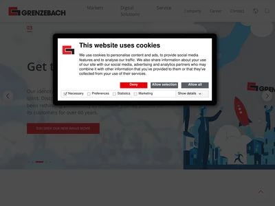 Website von Grenzebach Maschinenbau GmbH