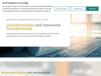 Website von aurora Objektwäsche GmbH