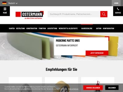 Website von Rudolf Ostermann GmbH