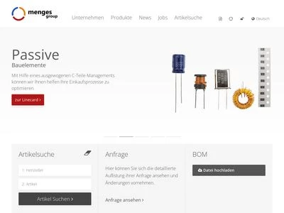 Website von menges group