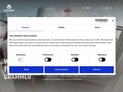 Website von GRAMMER AG