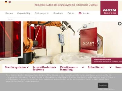 Website von AKON Robotics