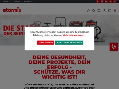 Website von ELECTROSTAR GmbH