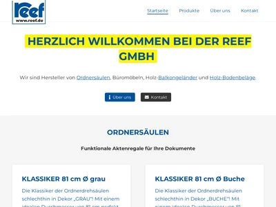 Website von Mathias Reef GmbH