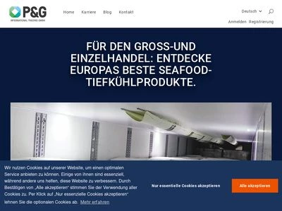 Website von P&G International Trading GmbH